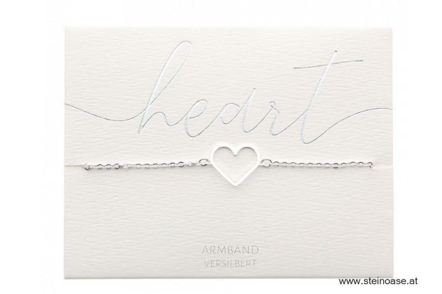 Armband Herz 'versilbert'